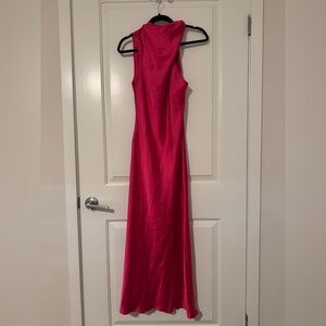 Zara Hot Pink Sleeveless Maxi Dress